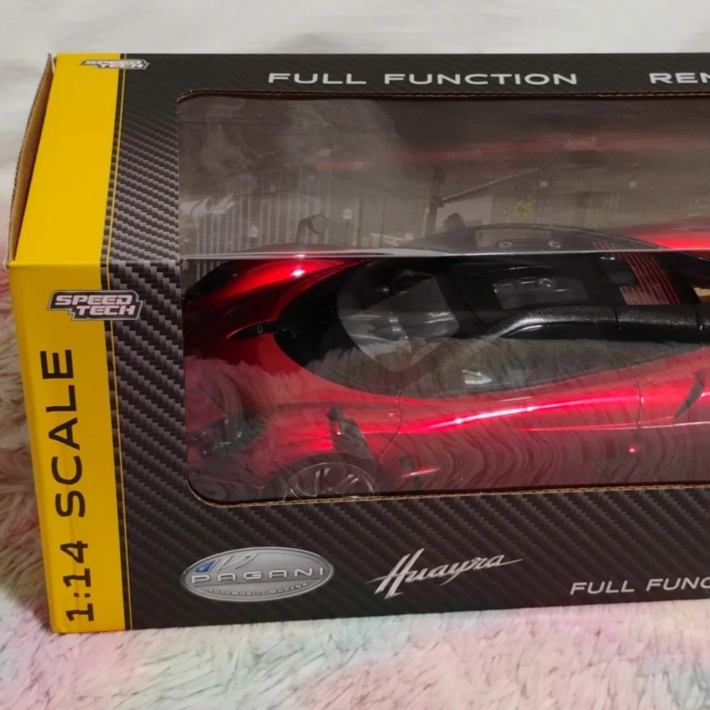 (A-4) NWT Pagani Huayra Braha Red Full Function R/C Sport Car Scale 1:14 Large